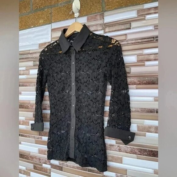 ANNE FONTAINE MELISSA SHIRT SIZE SMALL - Picture 3 of 10